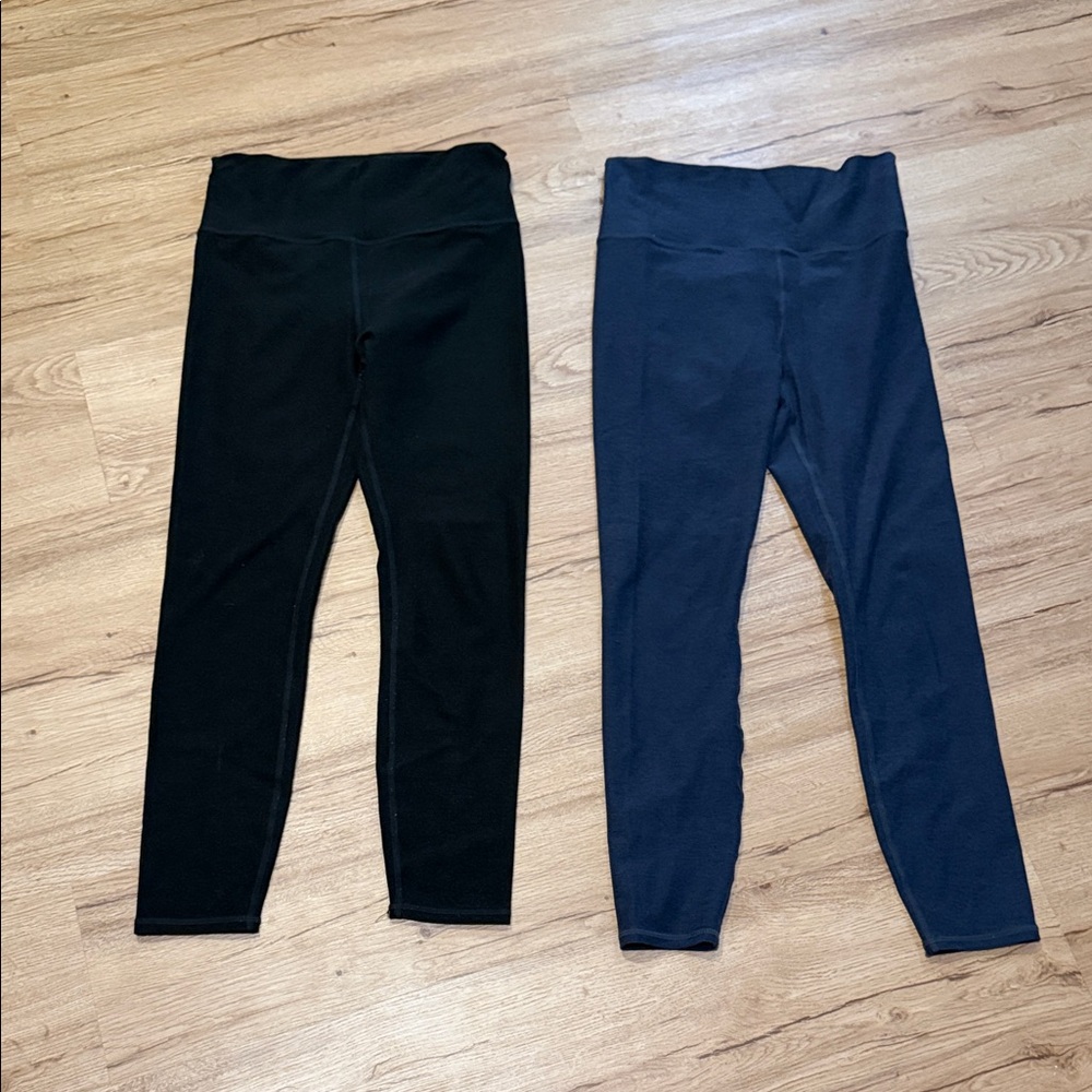 Vuori Black and Dark Gray Leggings